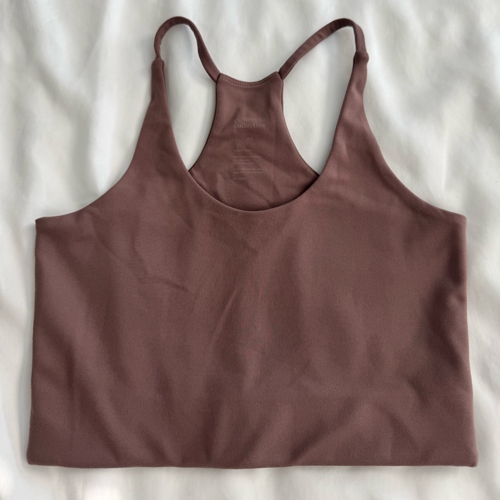 Girlfriend Collective float cleo bra in taupe